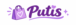logotipo putis con bolsa y destellos