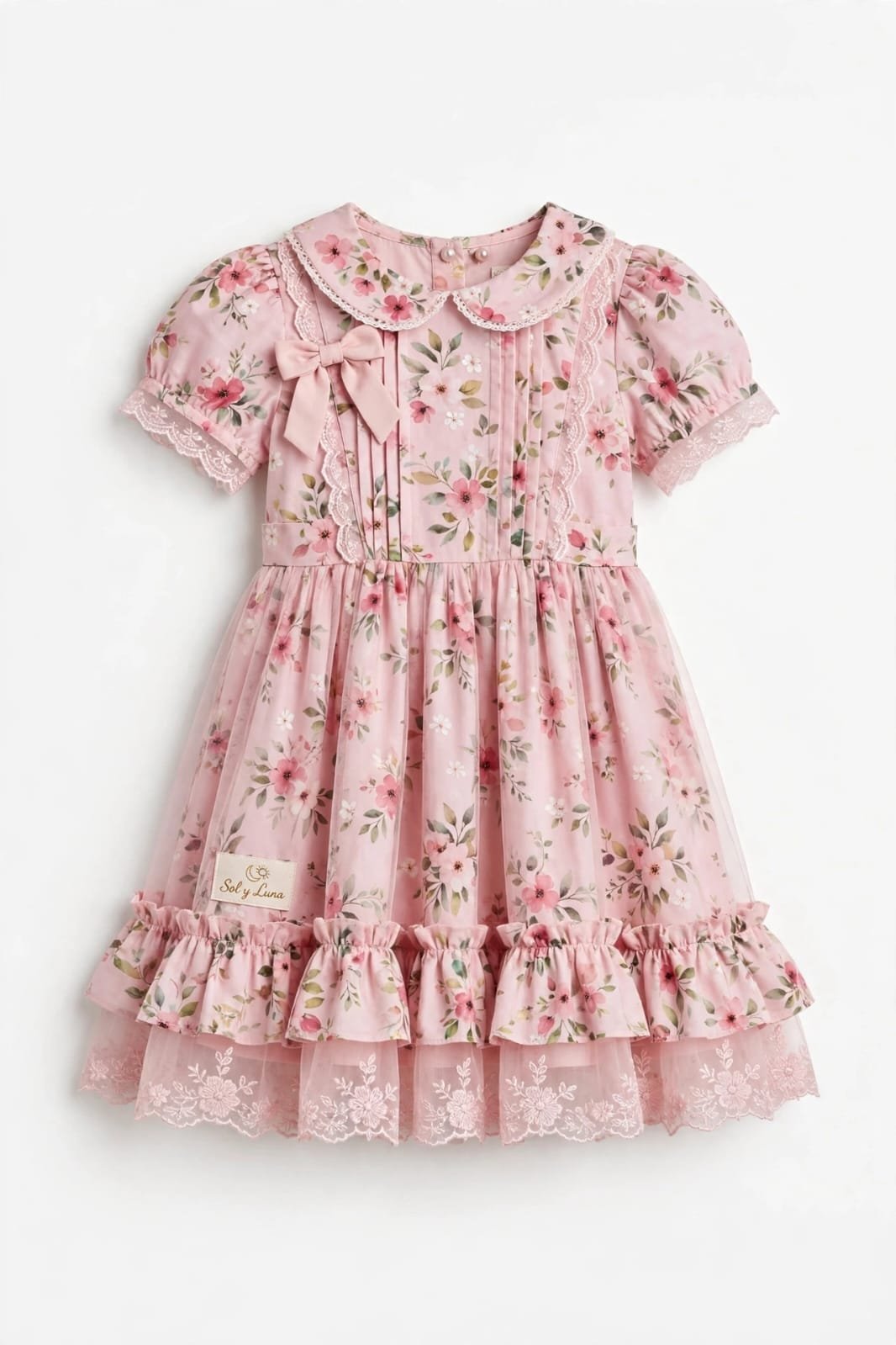 vestido de niña rosa